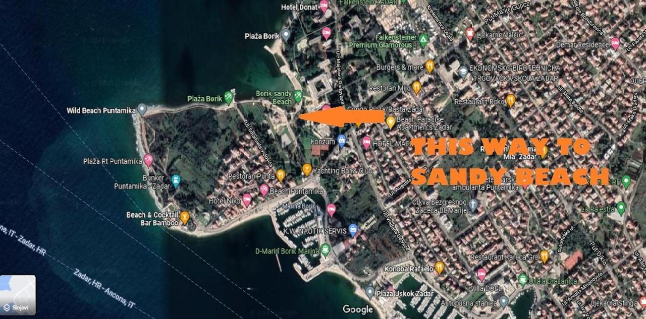 Beach Paradise Premium Lägenhet Zadar Exteriör bild